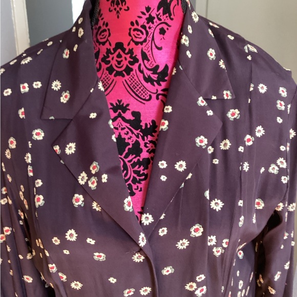 Vintage 90s DKNY Purple Floral Maxi Dress - Picture 3 of 9